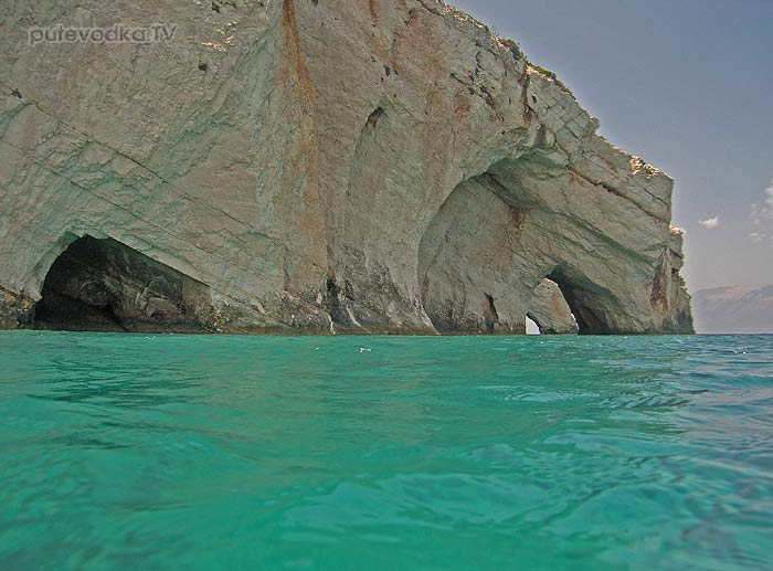   (Zante).   (Blue caves).