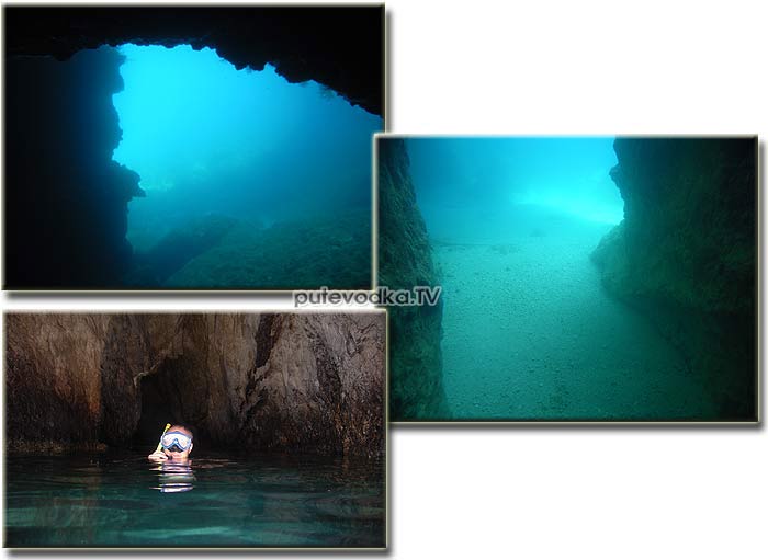 Остров Закинтос (Zante). Голубые пещеры (Blue caves).