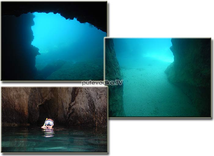   (Zante).   (Blue caves).