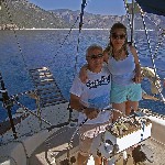 Фото: Греция. Яхта Пепелац. Пано и Лиля.