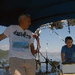 Фото: Греция. Яхта Пепелац. Пано и Александр.
