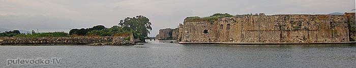 Греция. Лефкас. Форт на северном входе в канал.