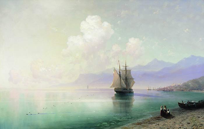 Штиль. 1885г. 42х62см. Дерево, масло.Частные собрания. Штиль. 1885г. 42х62см. Дерево, масло.Частные собрания.