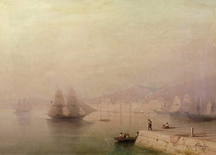 Утро. Морской залив. 1878г. 33,8х45. 5см. Холст, масло. Николаевский художественный музей, Николаев. Утро. Морской залив. 1878г. 33,8х45. 5см. Холст, масло. Николаевский художественный музей, Николаев.