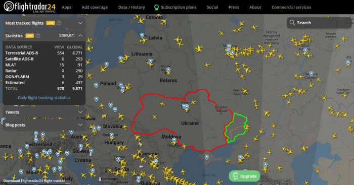Flightradar. Пустое небо над нэнькой. Flightradar. Пустое небо над нэнькой.